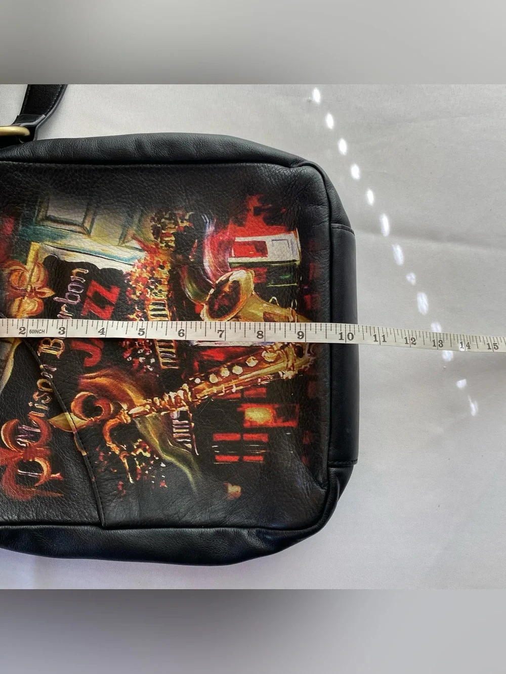 Rare Icon Los Angeles Bourbon Street Jazz Leather Crossbody Purse